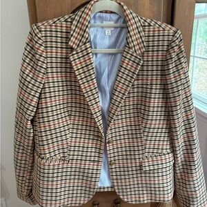 NWOT J. Crew Classic Checkered Blazer size 12